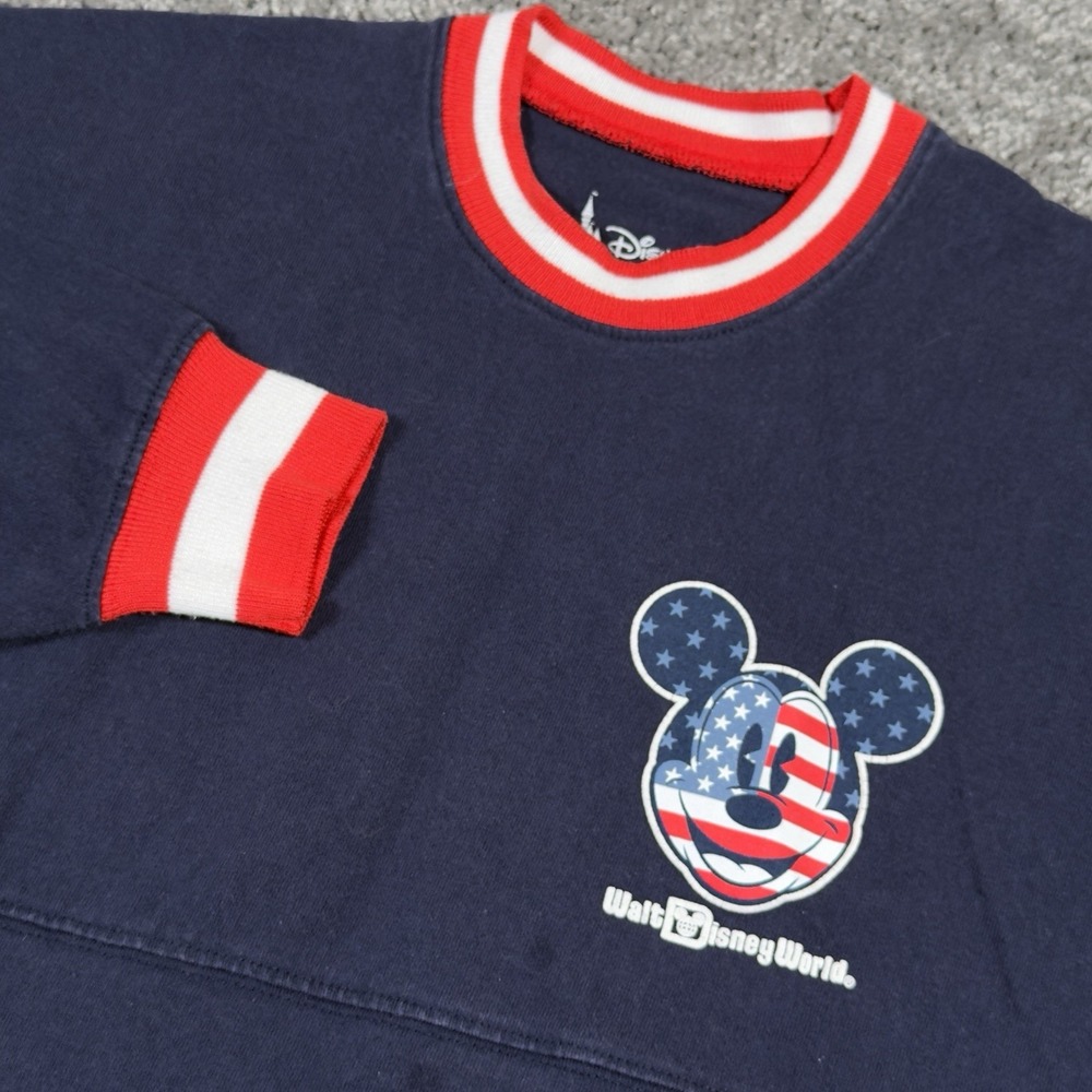 Walt Disney World Disney Parks Spirit Jersey XS Americana Red White Blue *READ*